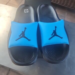 Jordan Franchise Slides Size 10 Blue Black